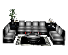 couch black & silver