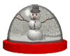 Animated Snowman Globe