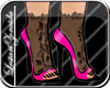 {LZ}Lace heels Pink