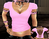 pink corset back tee