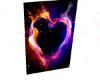 flame heart cutout