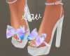 Pink/Blue/Wht Bow Heels