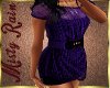 Sheer Tunic Dress-Purple