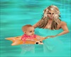 Baby Girl pink swimming