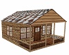 small house snow roof