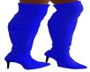 blue thigh high boots
