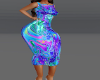 BLUE SWIRL DRESS