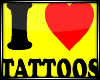 I Love Tattoos Sticker