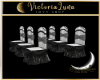 Wedding Blk/Wh Chairs
