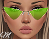 m: Green Tiny Sunglasses