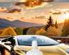 Gold sportscar bg