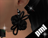 PLM dark rose earrings