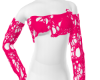 Hot Pink Torn Crop | JAE