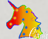 C` Rainbow Unicorn Lamp