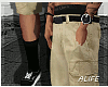 A| Khaki Shorts + Socks