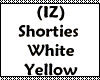 (IZ) Shorties Wht Yellow