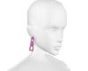 Pink Zipper Earring