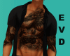 EVD Open Shirts Tatto