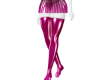 LXA PVC pink skirt