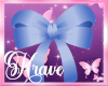 [K] BOW CHOKER BLUE