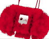! Fluffy Red Bag