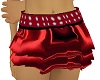 Red Silk Mini skirt