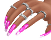 VDay Pink Nails N Rings