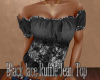 Black lace Ruffle Jean T