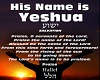 His Name Is Yeshua