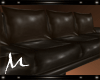 *M* Brown Leather Sofa 1