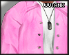 Pink Retro Tucked Coat