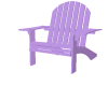 *B* purple wood chair