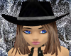Midnight Cowgirl Hat BR1