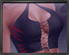Blk Halter Red Cutout