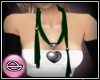 (B) Heart Scarf Emerald