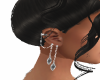 blk one cuff earrings