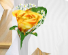 Yellow and Gold ROSE Pin