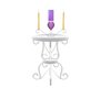 purple unity candle
