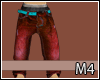 |M4|HipHop Red Jeans