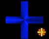 Greek Cross Blue