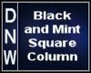 Black and Mint Column