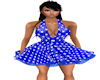 JN Blue Polka Dress