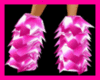 pink white rave boots