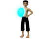 Blue glow beachball