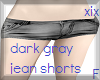 dark gray jean shorts