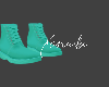 X Men WBoots Teal Wave