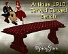 Antq 1910 Curved Bench R
