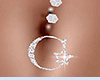 Moon belly piercing