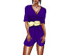 purple/gold wrap dress