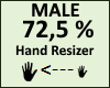 Hand Scaler 72,5% Male